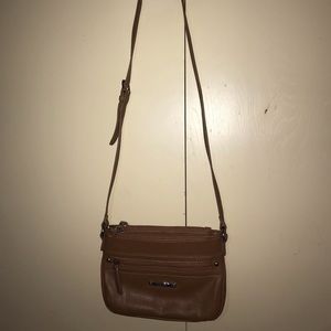 Brown Nine West crosses bag